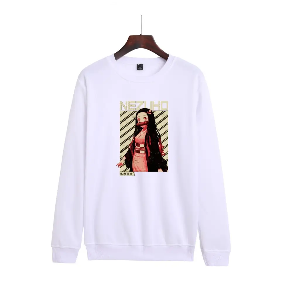 Tanru Ghost Print Sweatshirt Grey for Men Women