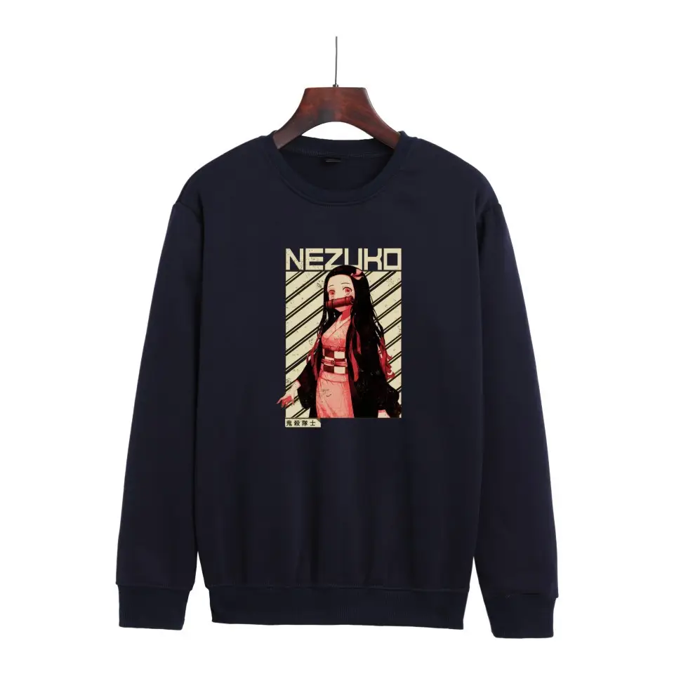 Tanru Ghost Print Sweatshirt Grey for Men Women