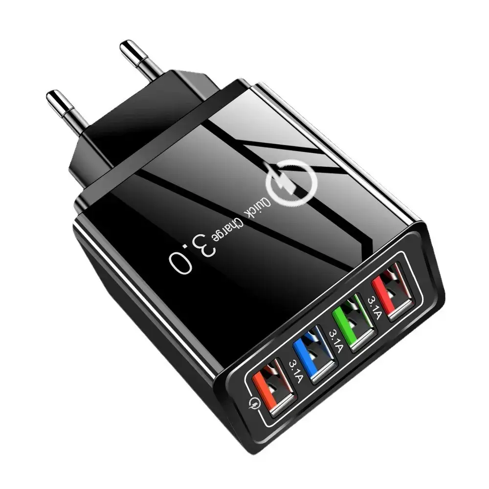 4 USB Mobile Charger 3A Multi Port LED Lamp - Image 10