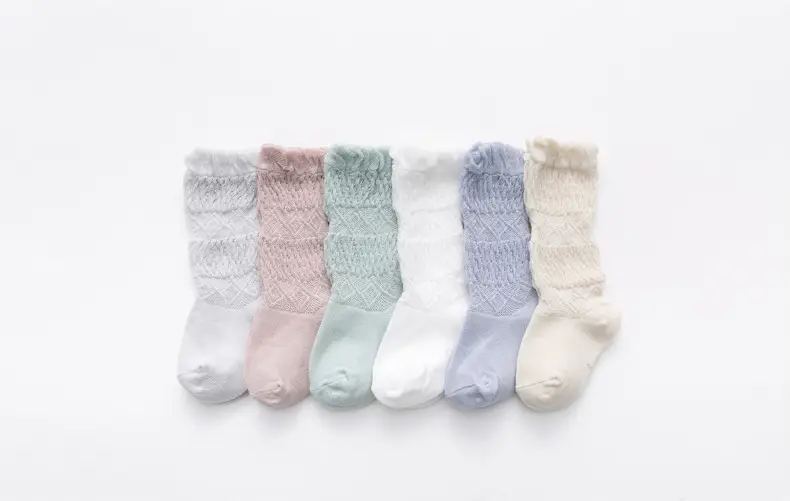 2025 Spring Baby Mesh Knee Socks Ultra-Thin Mid-Length — feature 12