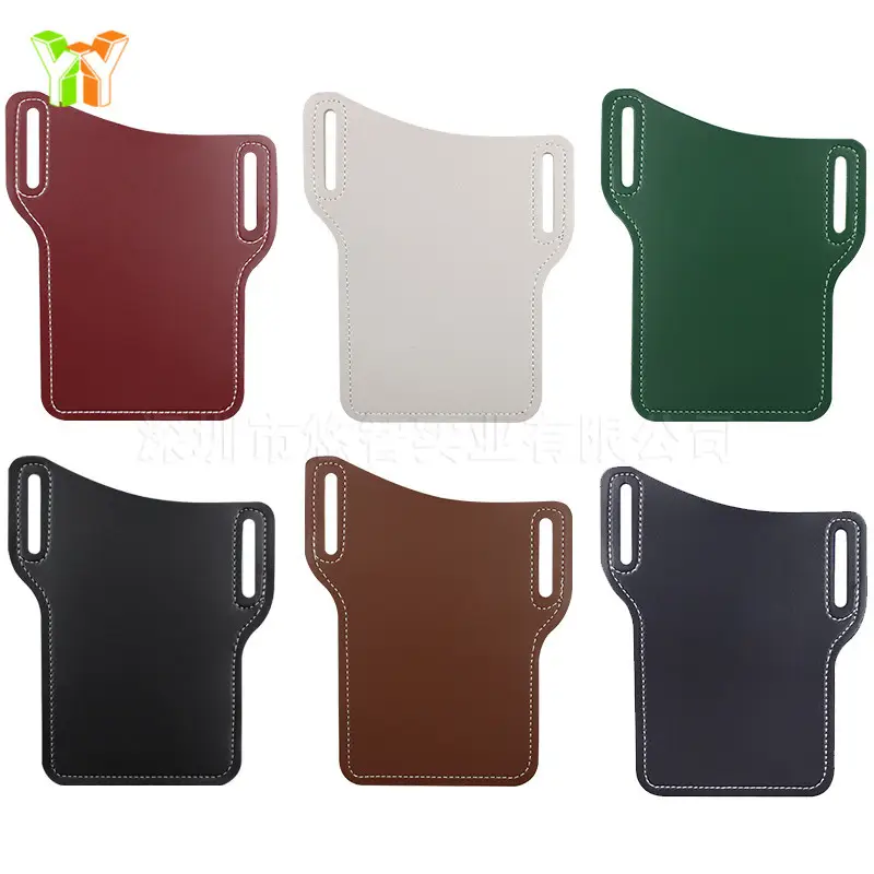Portable PU Leather Waist Phone Bag with Tool Storage