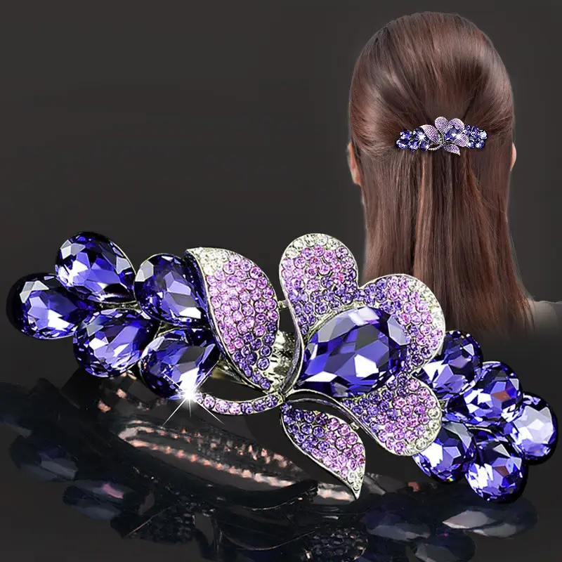 Flower Rhinestone Hairpin for Women 2024 New South Korea - Image 5