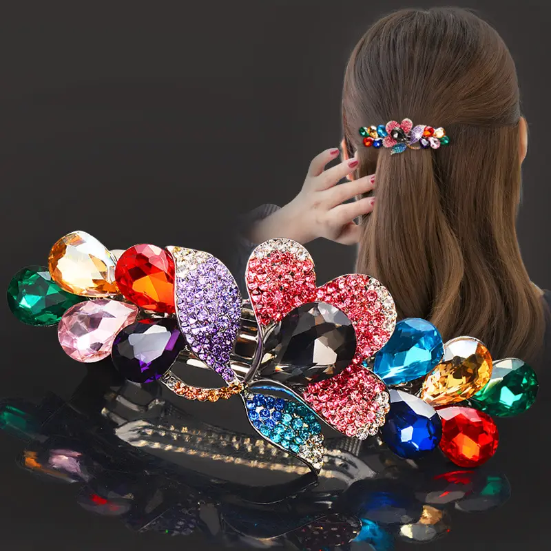 Flower Rhinestone Hairpin for Women 2024 New South Korea - Image 6
