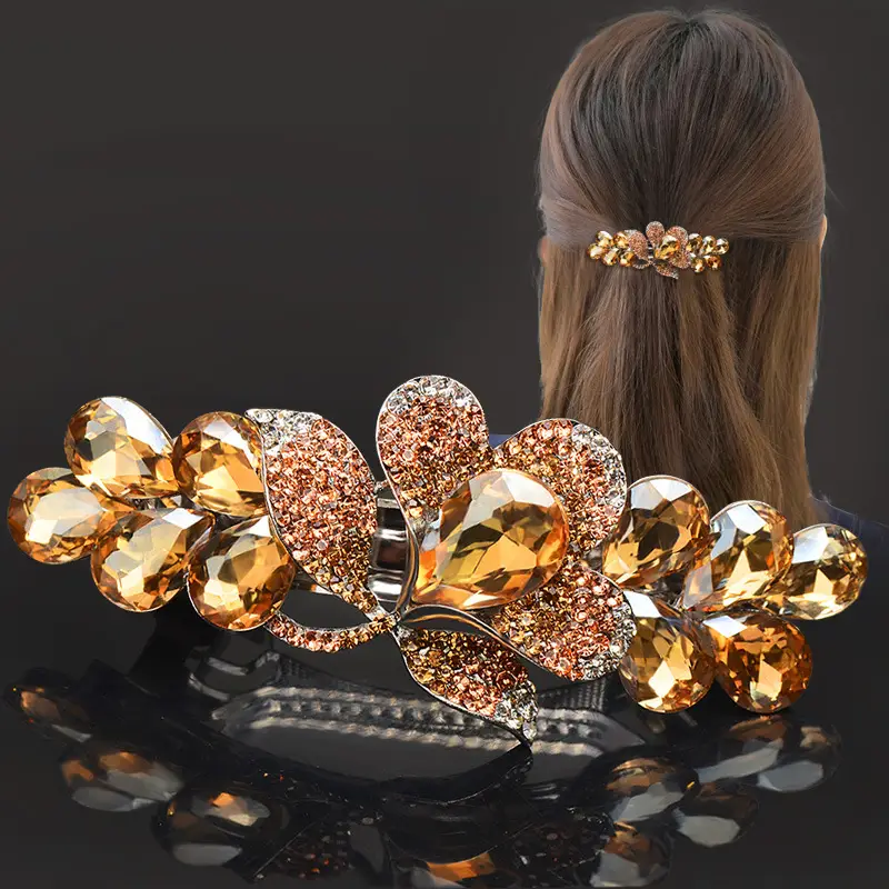 Flower Rhinestone Hairpin for Women 2024 New South Korea - Image 7