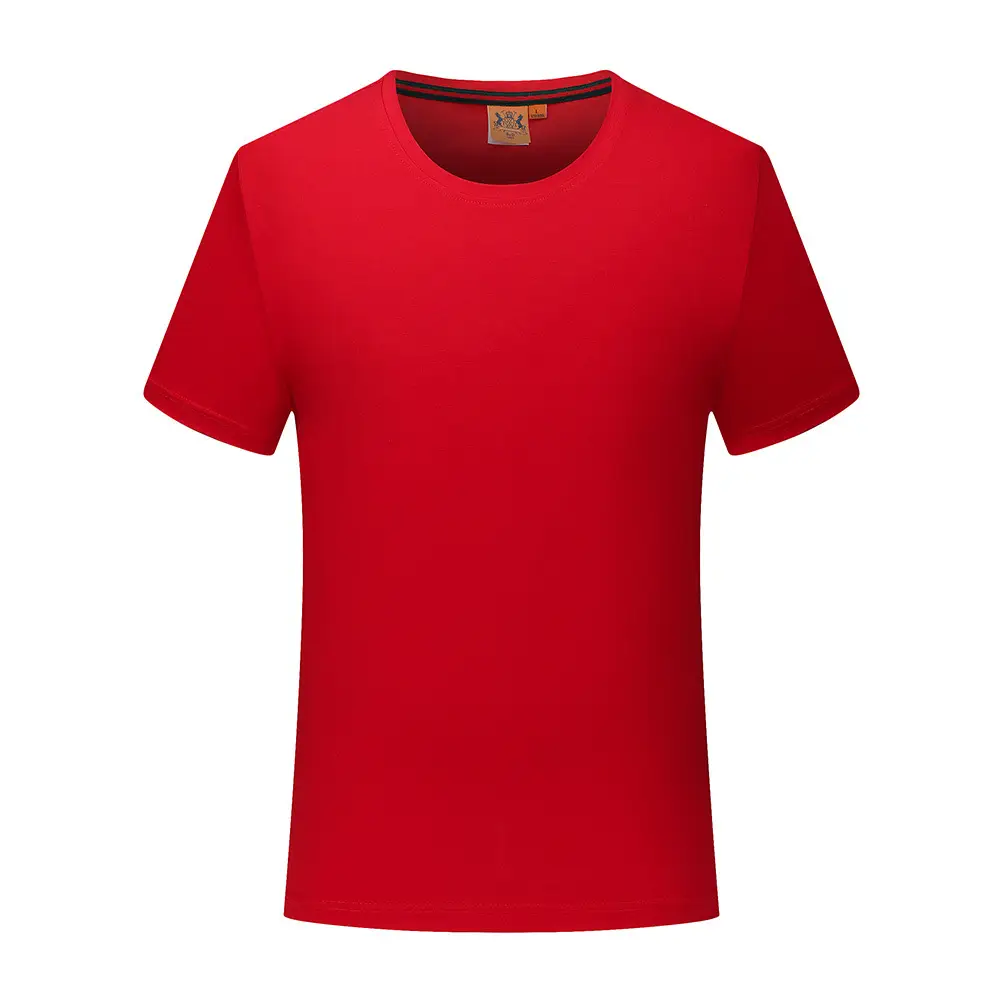 Men Grey Round Neck T-Shirt Short Sleeve - Image 3