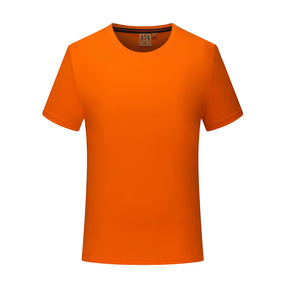 Men Grey Round Neck T-Shirt Short Sleeve - Image 7
