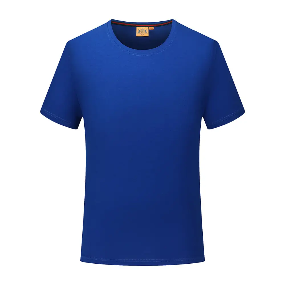 Men Grey Round Neck T-Shirt Short Sleeve - Image 8