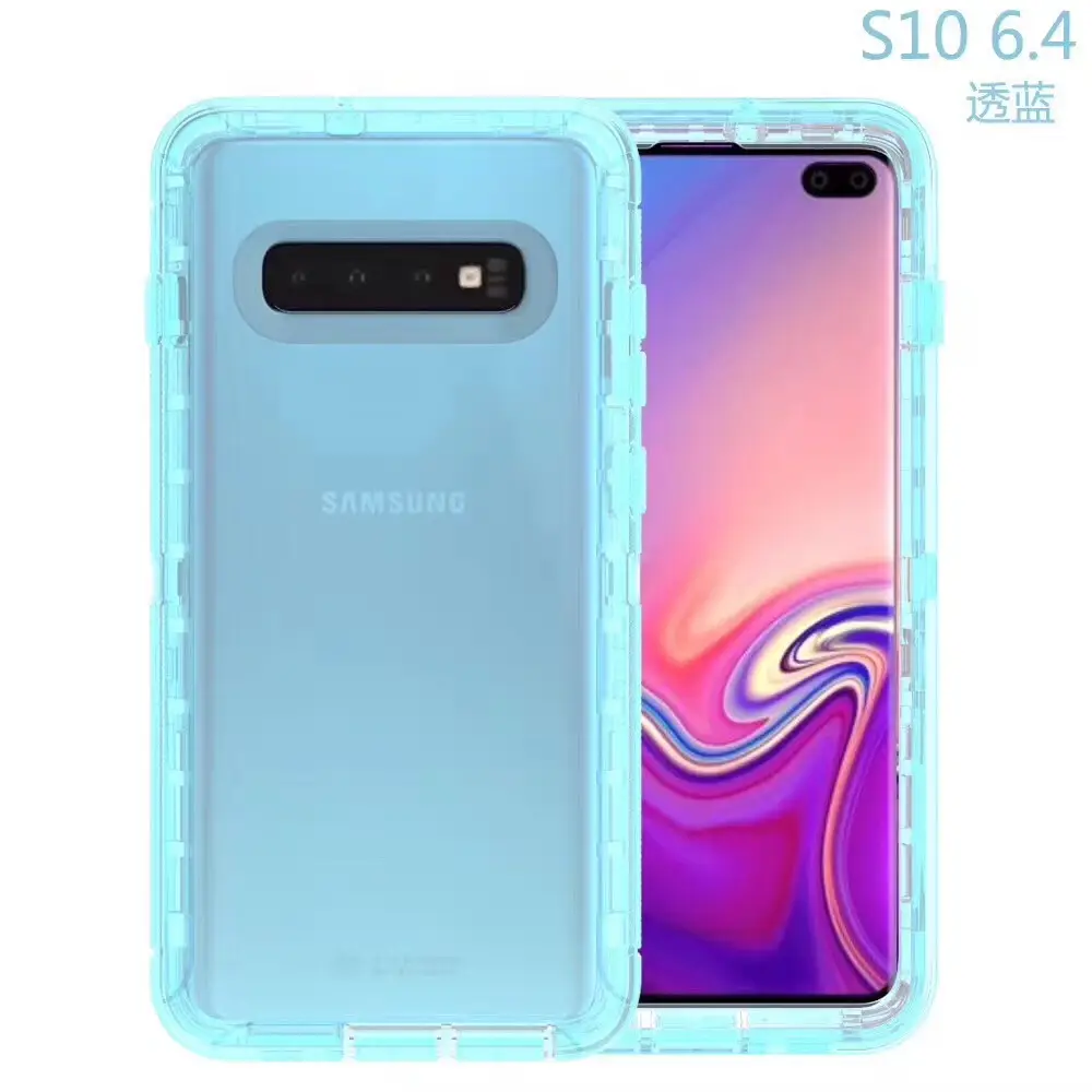 Transparent Triple-Protection Phone Case for Samsung S10 Plus - Image 10