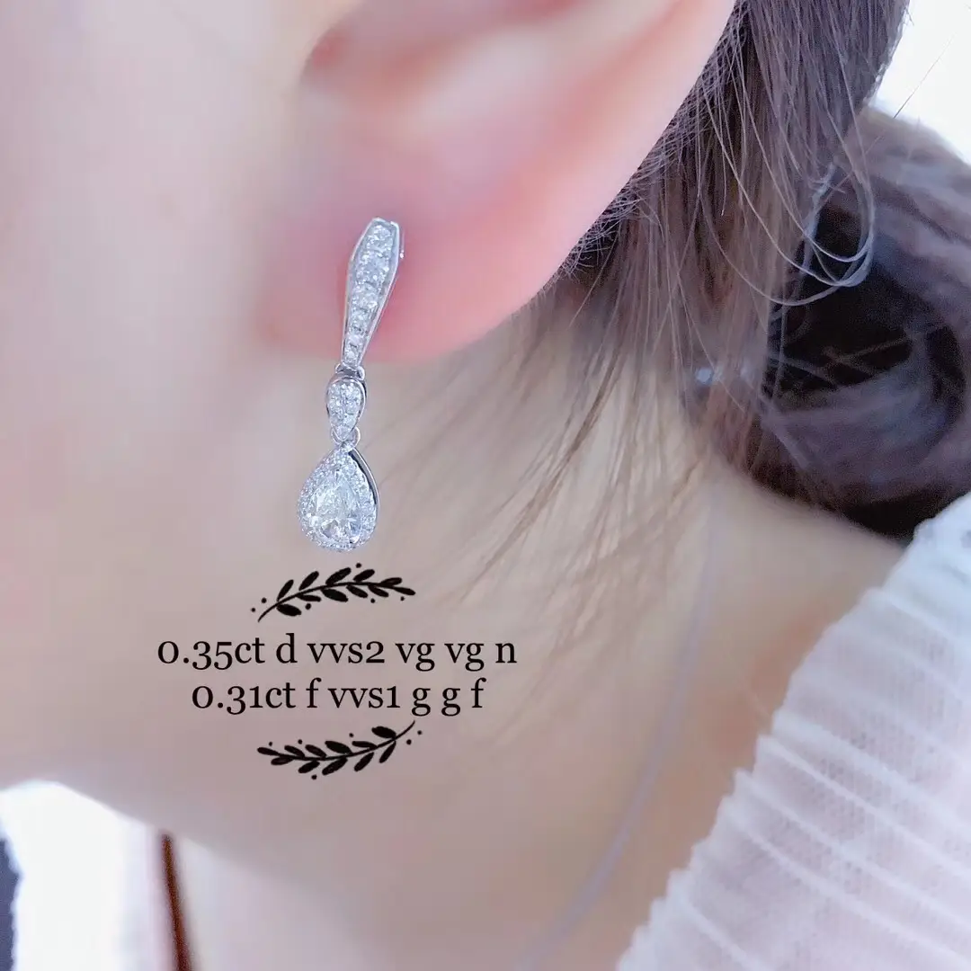 Long Drop Zircon Earrings European American Wholesale - Image 3