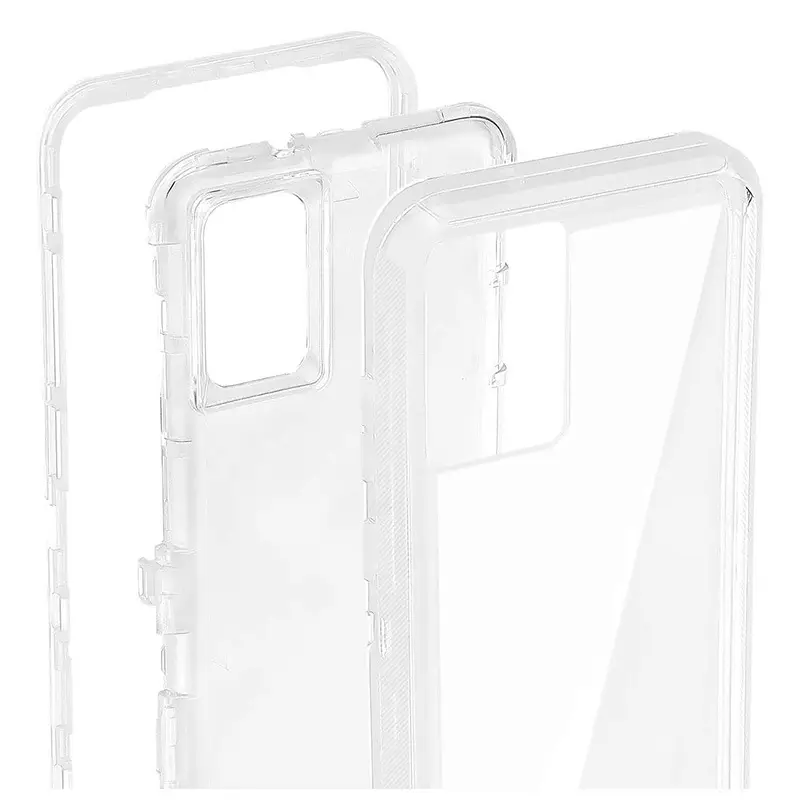 Transparent 3-In-1 Phone Case for Samsung S20 Plus Pink - Image 7