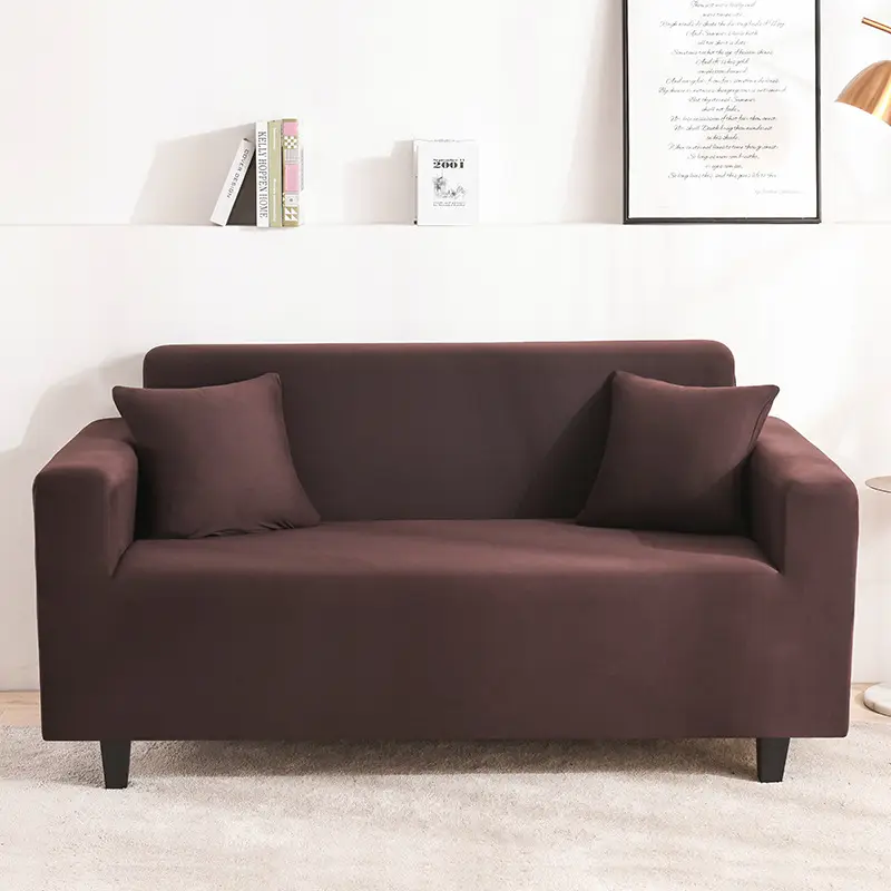 Branbird Silk Sofa Cover All-In-One Solid Color 3-Seater - Image 10