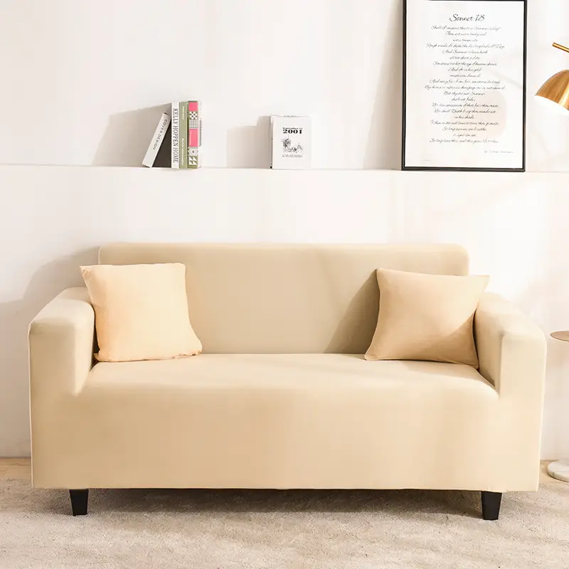 Branbird Silk Sofa Cover All-In-One Solid Color 3-Seater - Image 11