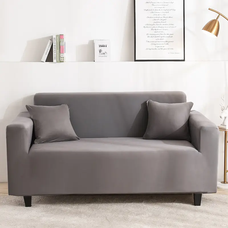 Branbird Silk Sofa Cover All-In-One Solid Color 3-Seater - Image 13
