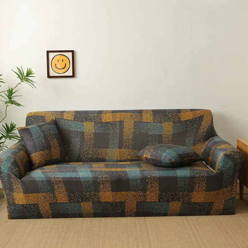 Branbird Silk Sofa Cover All-In-One Solid Color 3-Seater - Image 2