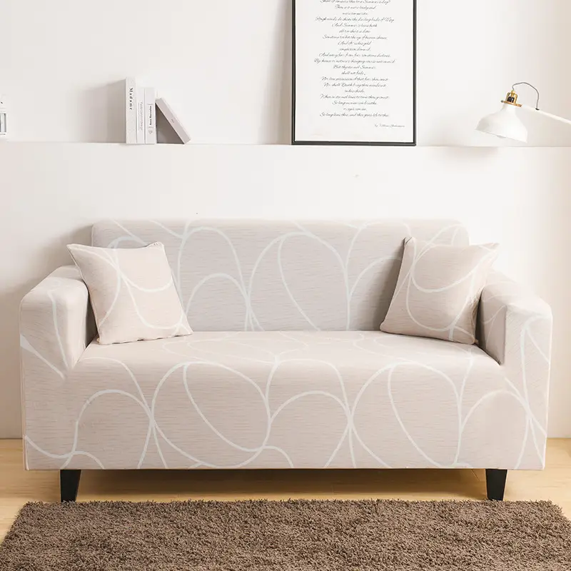 Branbird Silk Sofa Cover All-In-One Solid Color 3-Seater - Image 3