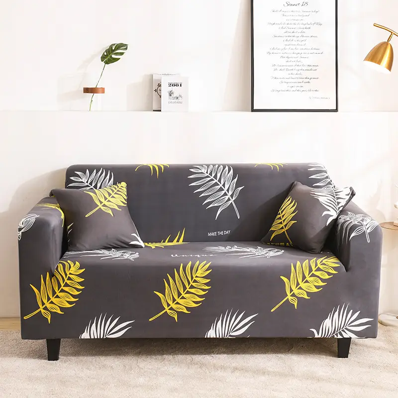 Branbird Silk Sofa Cover All-In-One Solid Color 3-Seater - Image 5