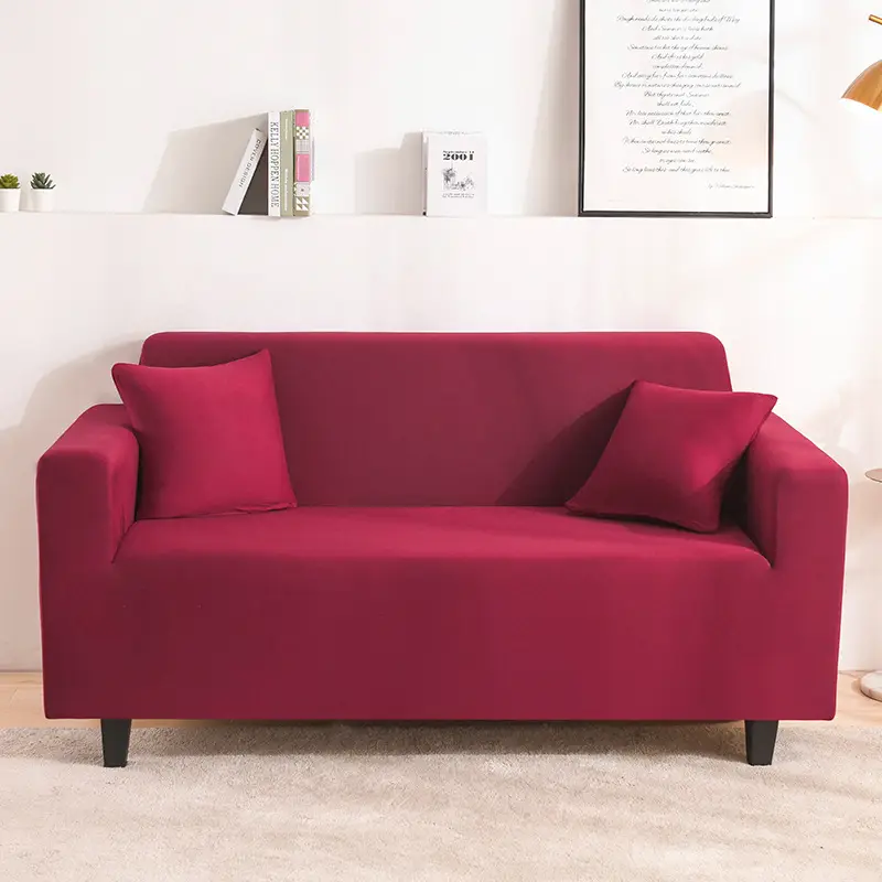 Branbird Silk Sofa Cover All-In-One Solid Color 3-Seater - Image 9
