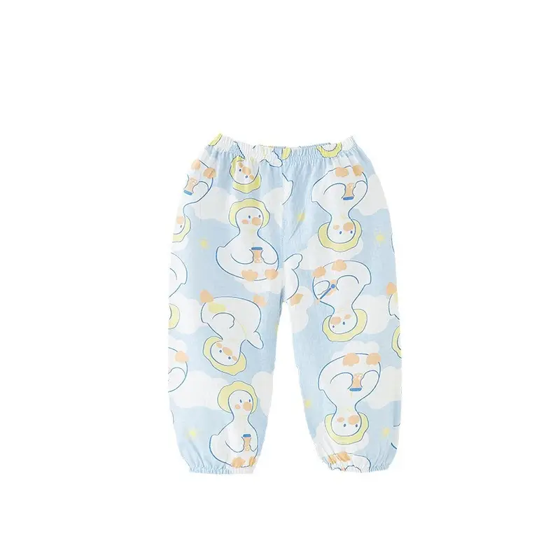 Girls Anti-Mosquito Cotton Pants Summer Loose Casual - Image 33