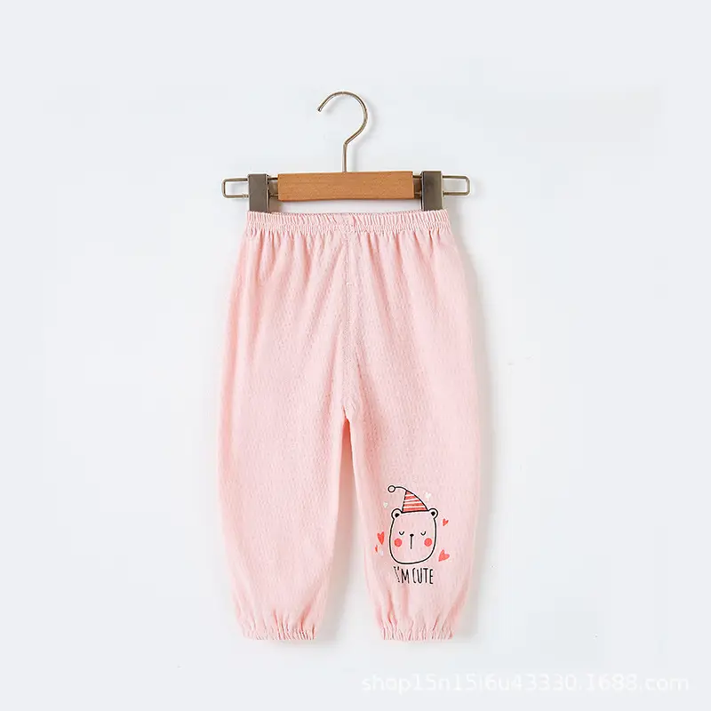 Girls Anti-Mosquito Cotton Pants Summer Loose Casual - Image 21