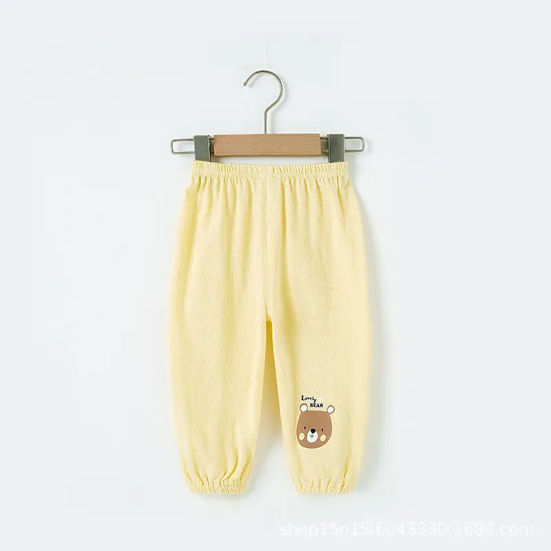 Girls Anti-Mosquito Cotton Pants Summer Loose Casual - Image 22