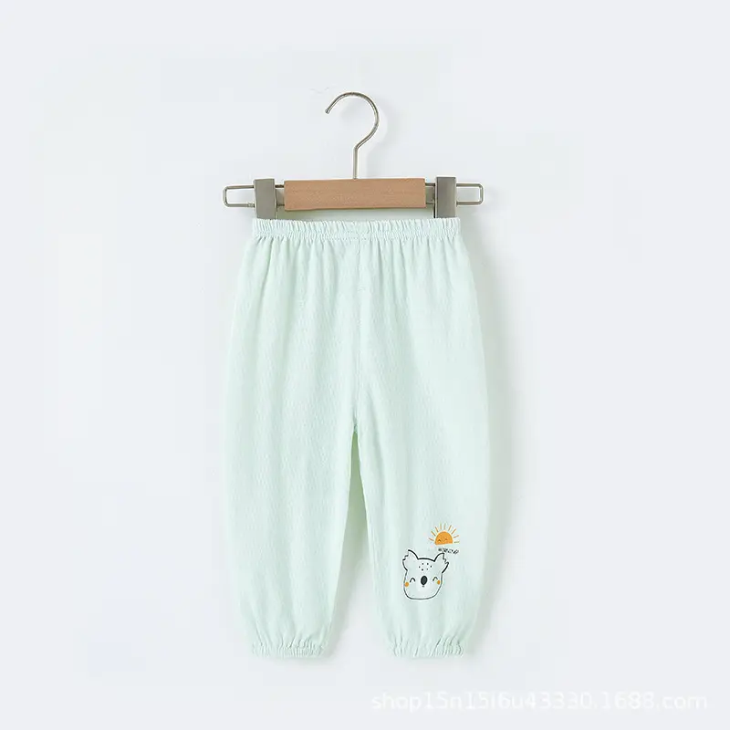 Girls Anti-Mosquito Cotton Pants Summer Loose Casual - Image 24