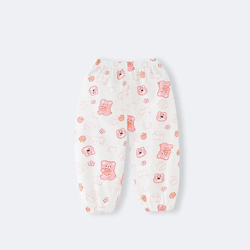 Girls Anti-Mosquito Cotton Pants Summer Loose Casual - Image 25