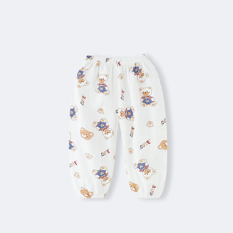 Girls Anti-Mosquito Cotton Pants Summer Loose Casual - Image 28