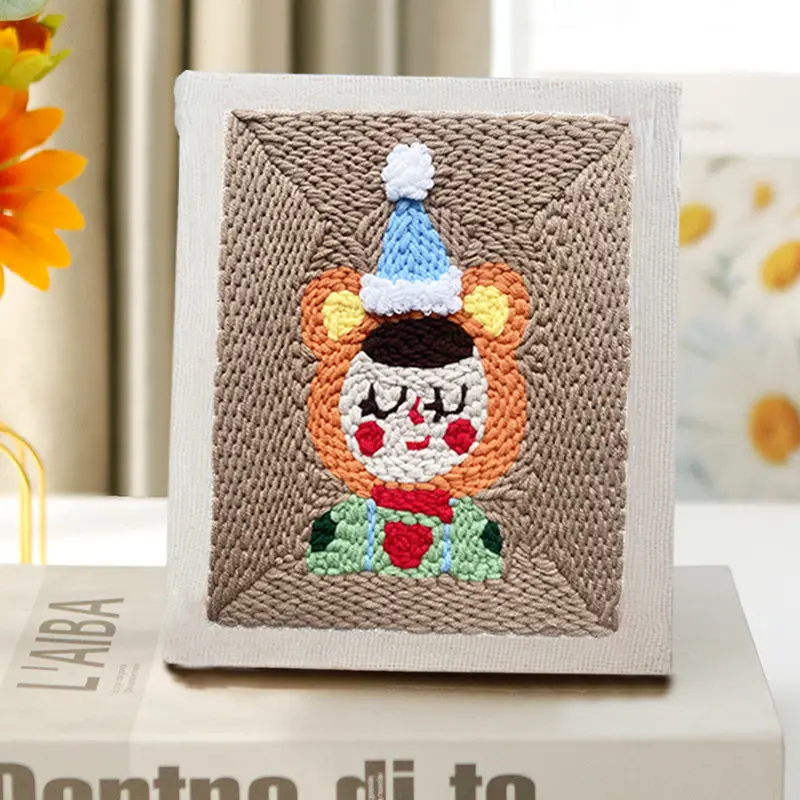 Russian Stamping Embroidery DIY Xiu Dun Wool Embroidery Manual Rubbing - Image 11