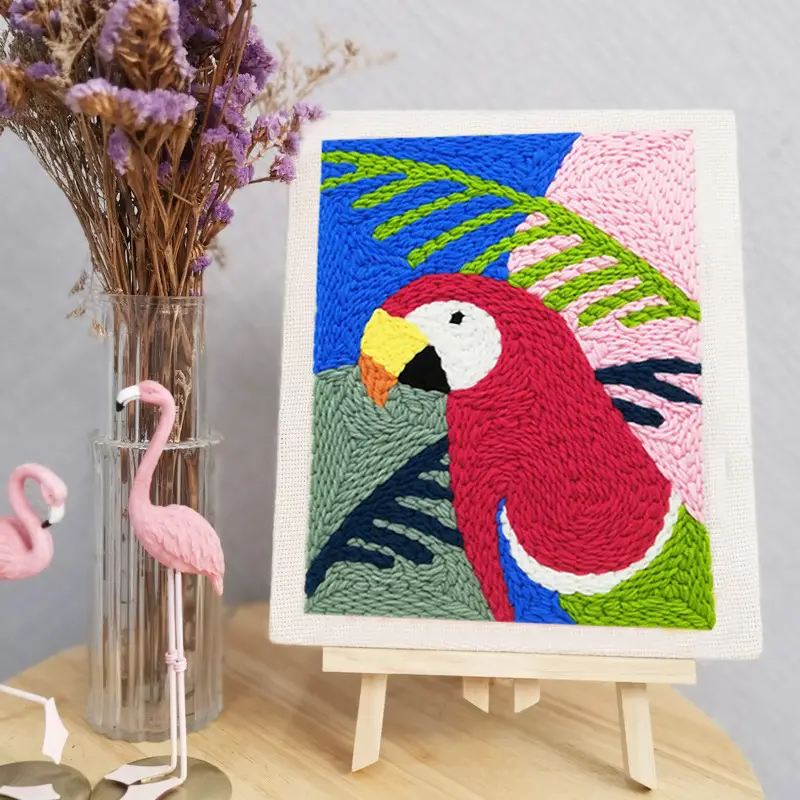Russian Stamping Embroidery DIY Xiu Dun Wool Embroidery Manual Rubbing - Image 17