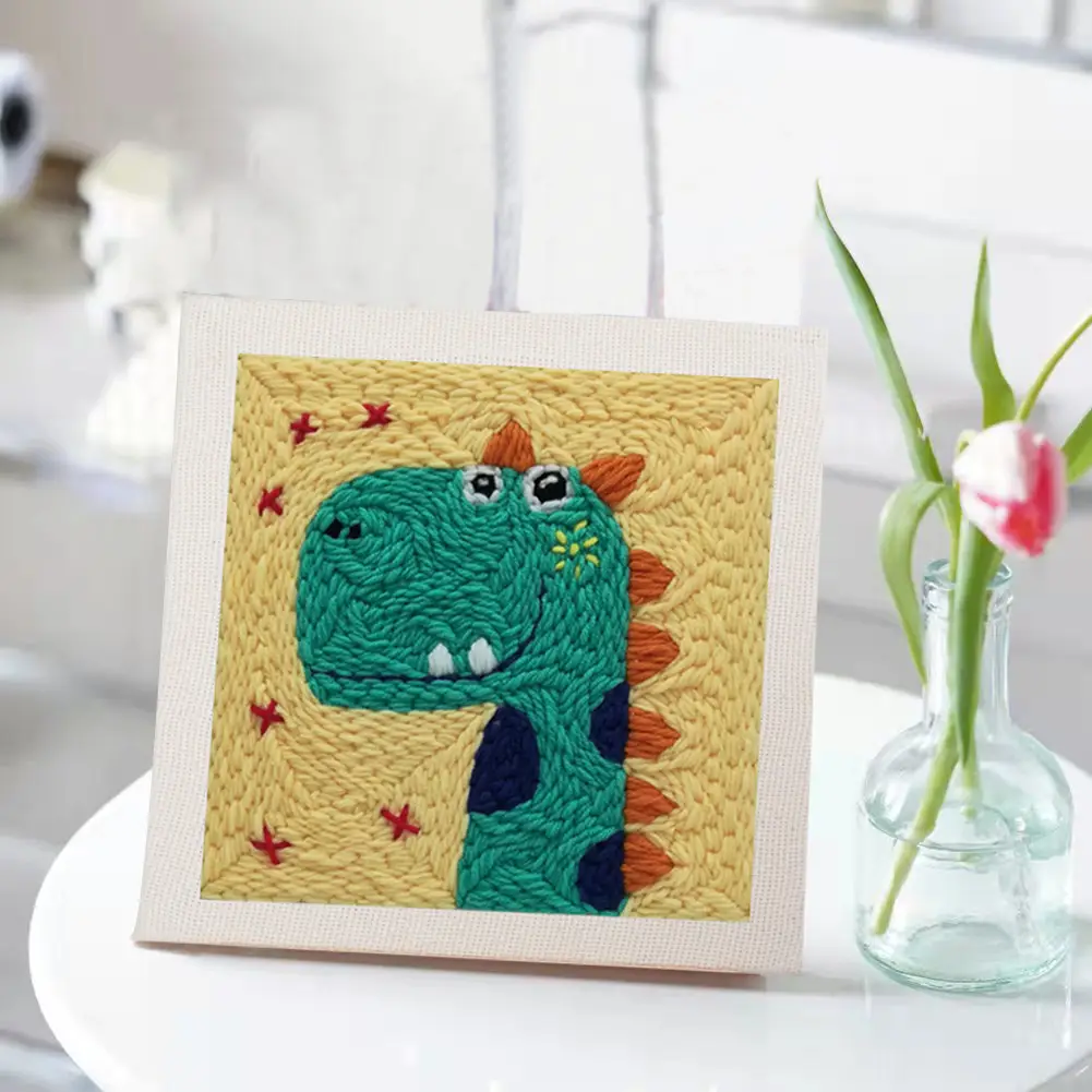 Russian Stamping Embroidery DIY Xiu Dun Wool Embroidery Manual Rubbing - Image 20