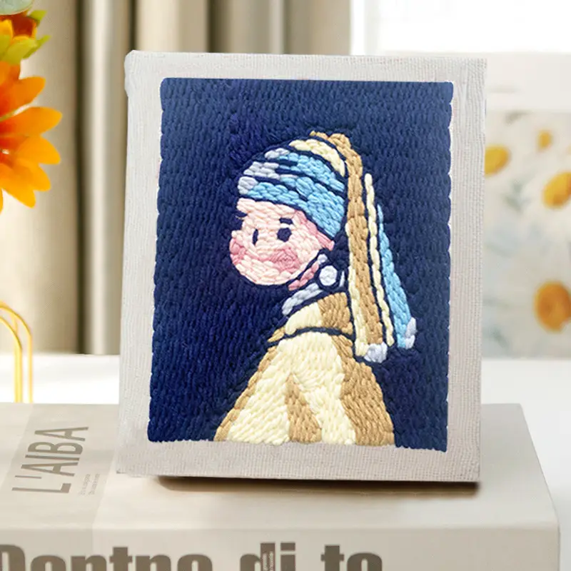Russian Stamping Embroidery DIY Xiu Dun Wool Embroidery Manual Rubbing - Image 23