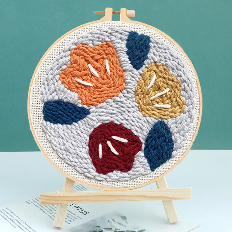 Russian Stamping Embroidery DIY Xiu Dun Wool Embroidery Manual Rubbing - Image 27