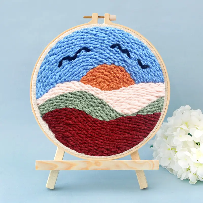Russian Stamping Embroidery DIY Xiu Dun Wool Embroidery Manual Rubbing - Image 28