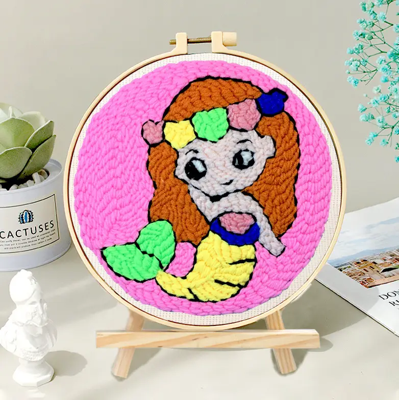 Russian Stamping Embroidery DIY Xiu Dun Wool Embroidery Manual Rubbing - Image 3