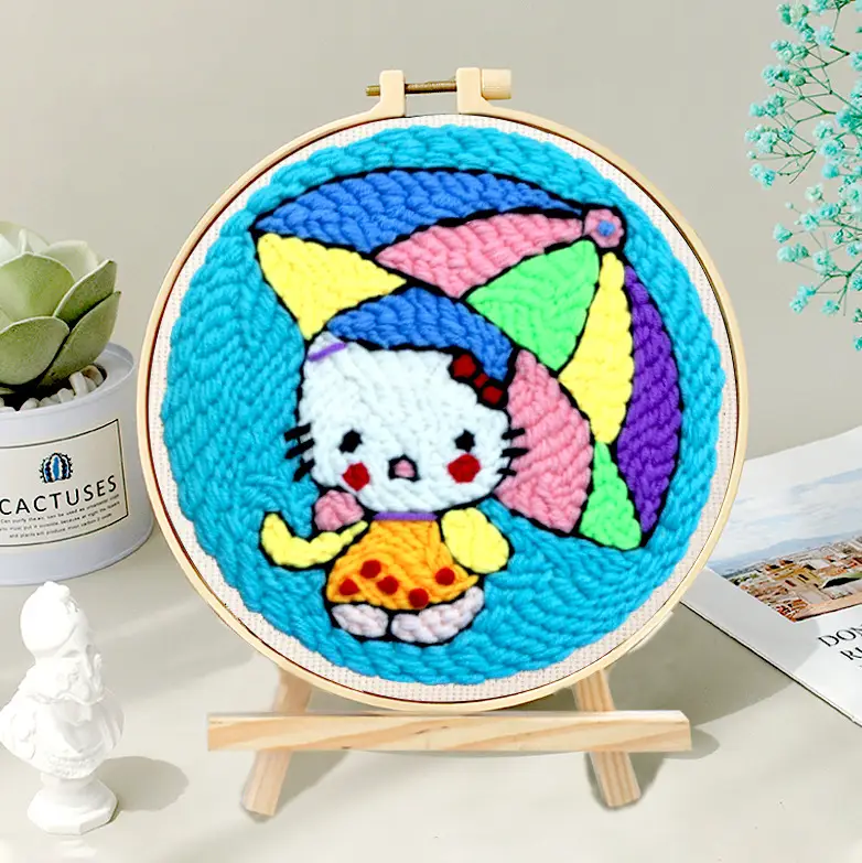 Russian Stamping Embroidery DIY Xiu Dun Wool Embroidery Manual Rubbing - Image 4