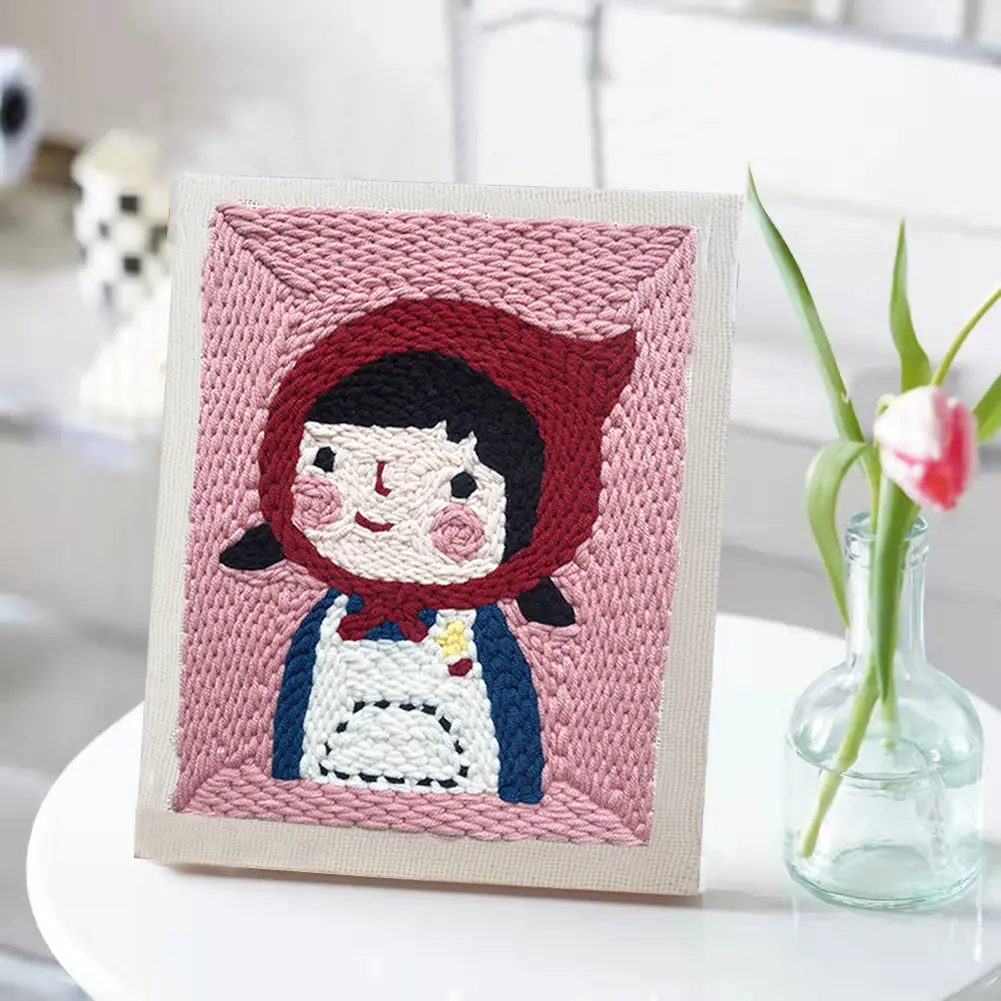 Russian Stamping Embroidery DIY Xiu Dun Wool Embroidery Manual Rubbing - Image 9