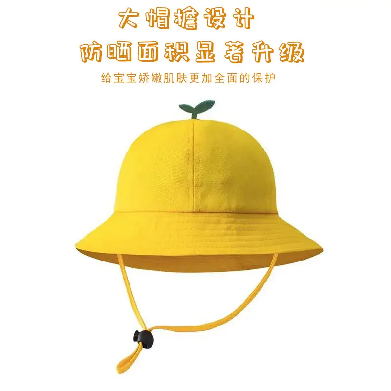 Yellow Fish Hat Sunscreen Hat for Kids - Image 5