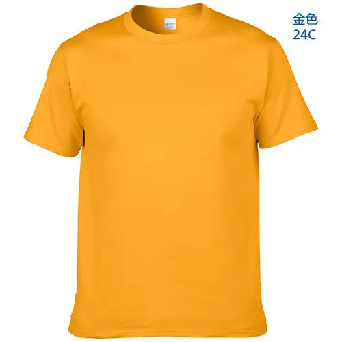 Men Cotton Yellow Round Neck T-Shirt 32C - Image 10