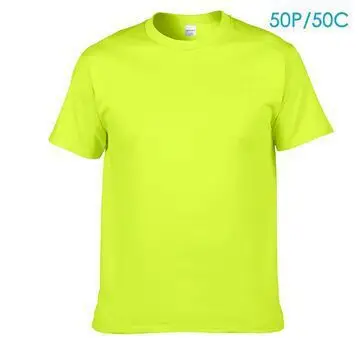 Men Cotton Yellow Round Neck T-Shirt 32C - Image 32