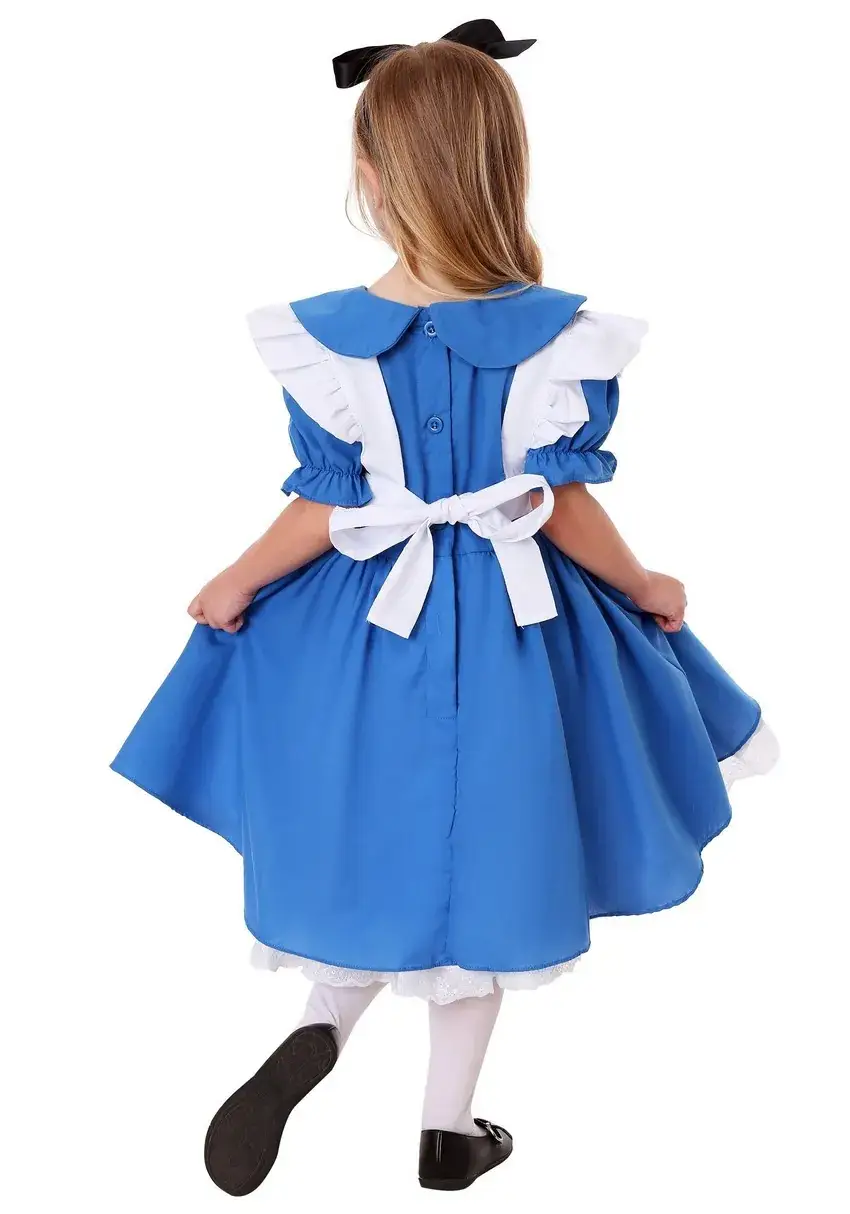 Maid Costume for Girls & Adults Blue White Dress — feature 3