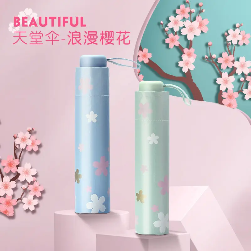 UV Protection Sun Umbrella with Floral Print - Image 2