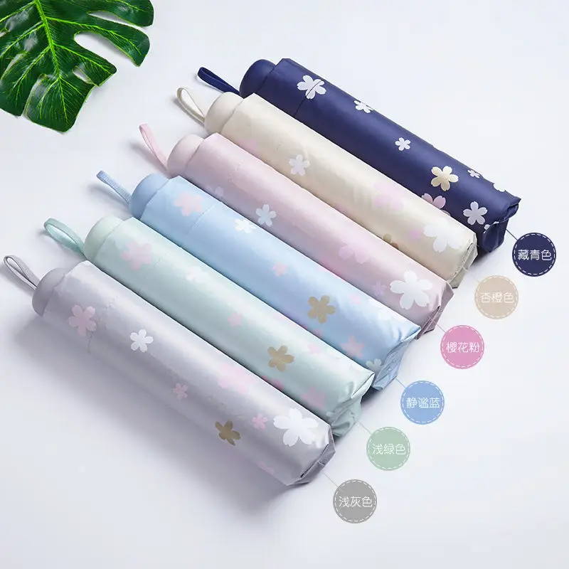 UV Protection Sun Umbrella with Floral Print - Image 3