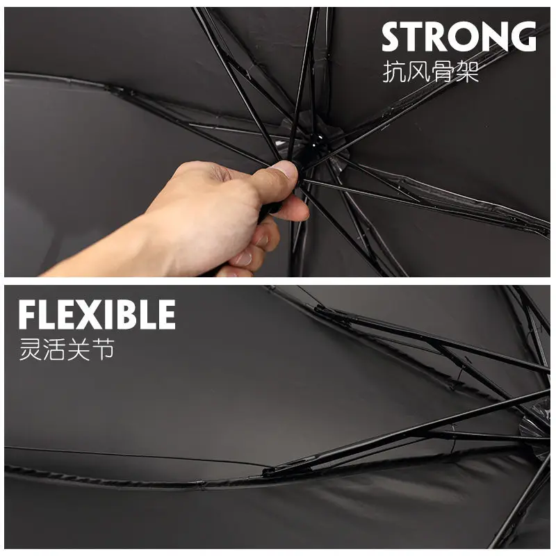 UV Protection Sun Umbrella with Floral Print - Image 5