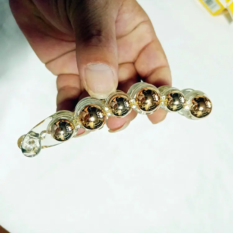 Korean Pearl Banana Hair Clips Vertical Twist Clip - Image 5