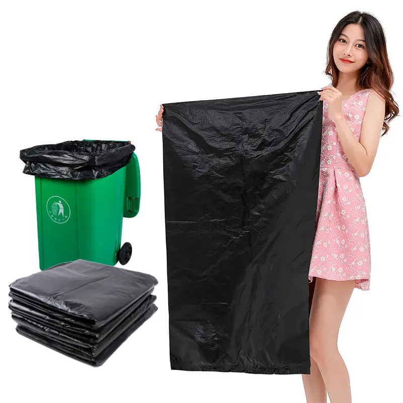 Black Large Garbage Bag Wholesale Thickened Plus Size Disposable Plastic Bag - Image 9
