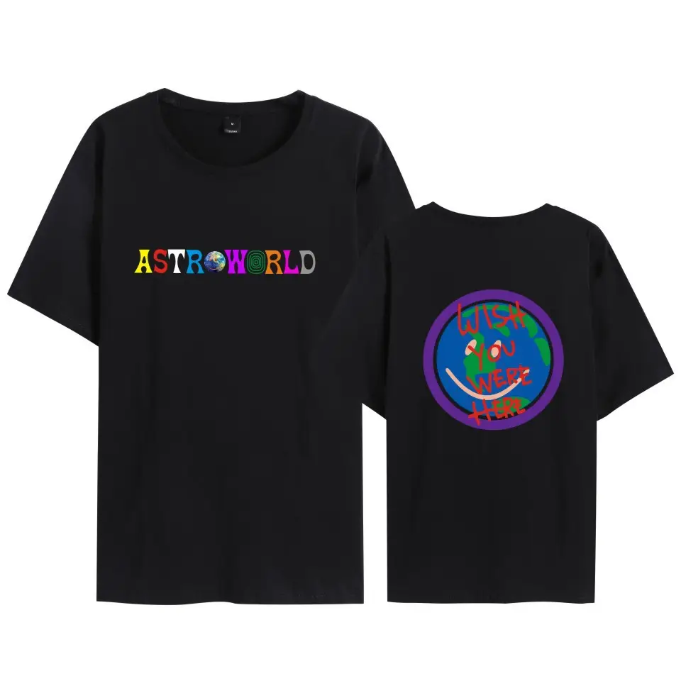 Men Black T-Shirt Ast Personality Printed Set - Image 8