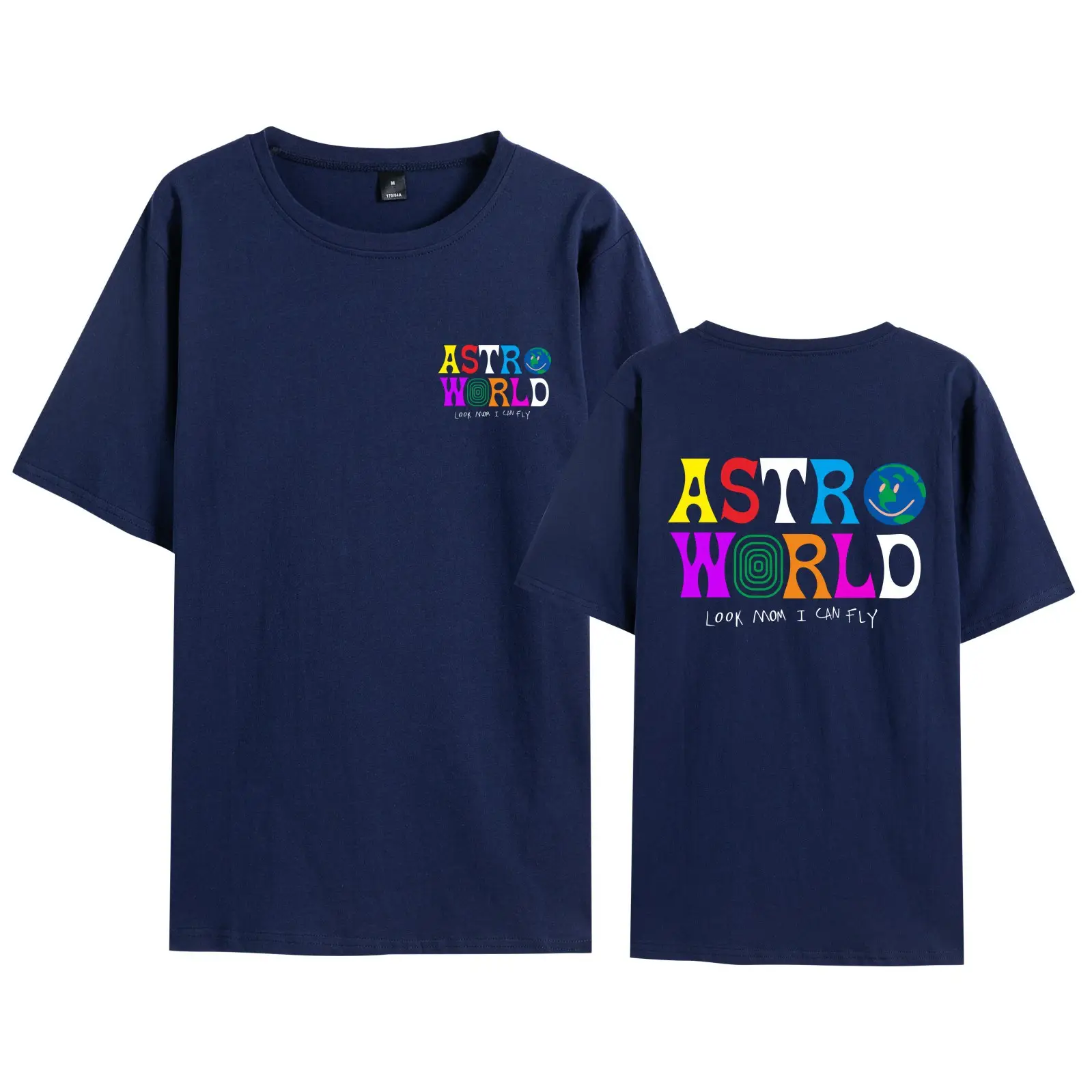 Men Black T-Shirt Ast Personality Printed Set - Image 18