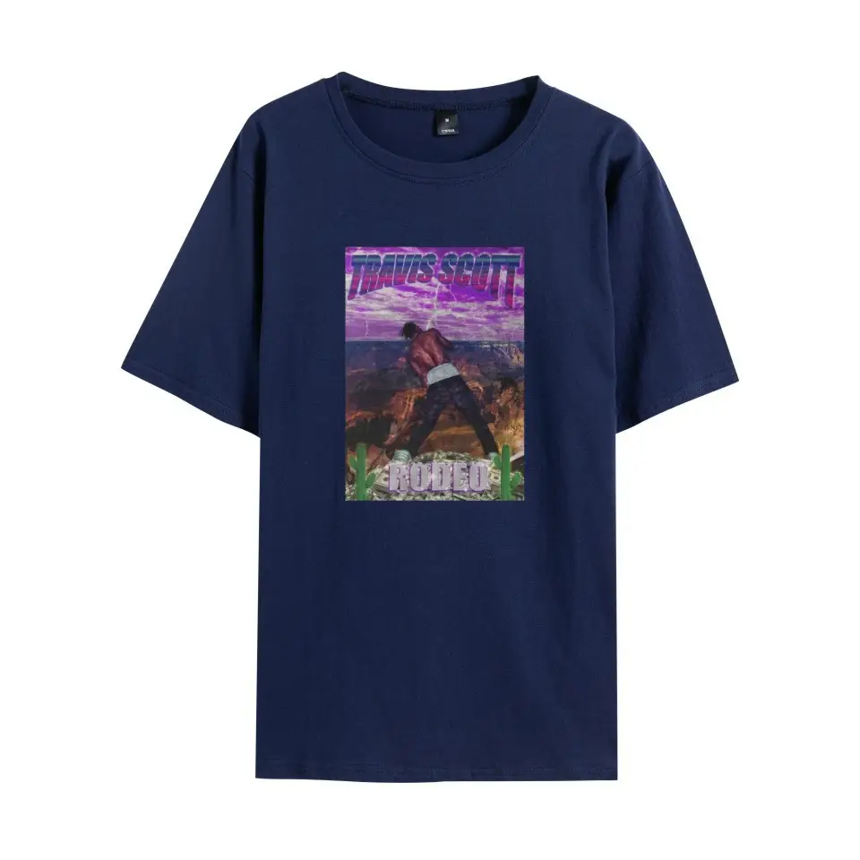 Men Black T-Shirt Ast Personality Printed Set - Image 4