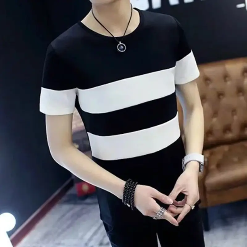20 Summer Thin Striped T-Shirt for Teenagers - Image 5