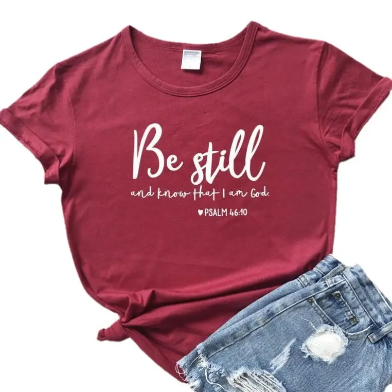 Red Textured T-Shirt for Men Women Wholesale - Image 17